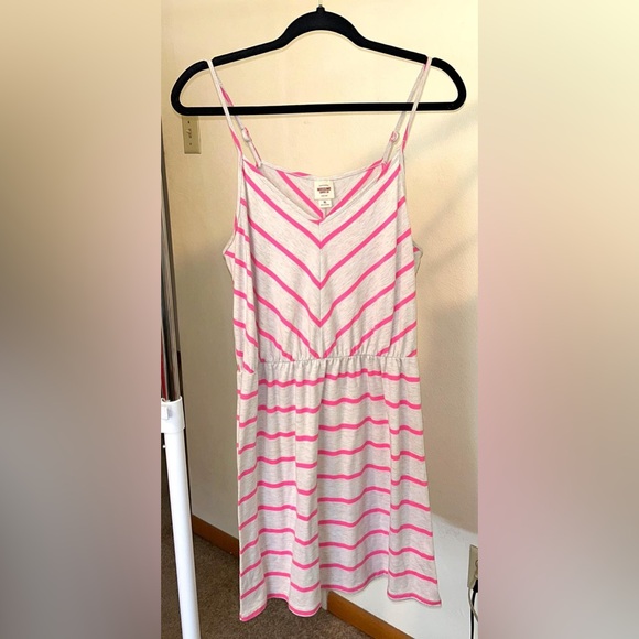 Mossimo Supply Co Brand Pink/ Sand Colored Dress Size Large - Picture 1 of 3